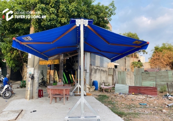 Mái hiên di động chữ A có bánh xe đẩy giá rẻ tại Long An
