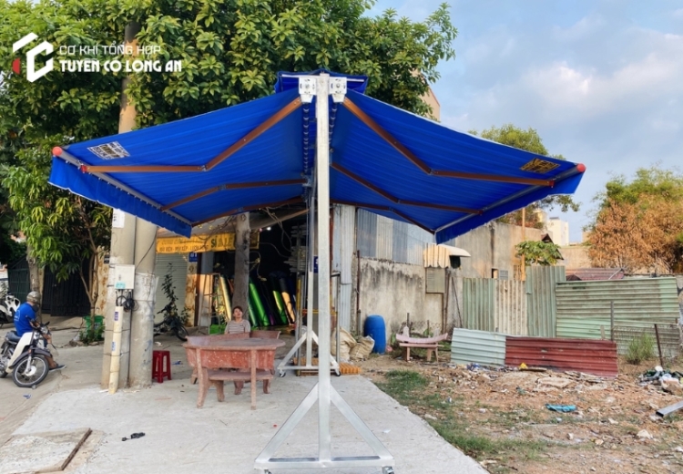Mái hiên di động chữ A có bánh xe đẩy giá rẻ tại Long An